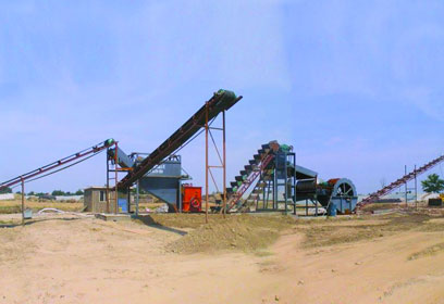 河南马鞍山鹅卵石制砂机生产案例